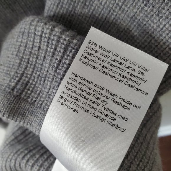 Filippa K Wool/Cashmere Knit, XS, Grey - Picture 4 of 6